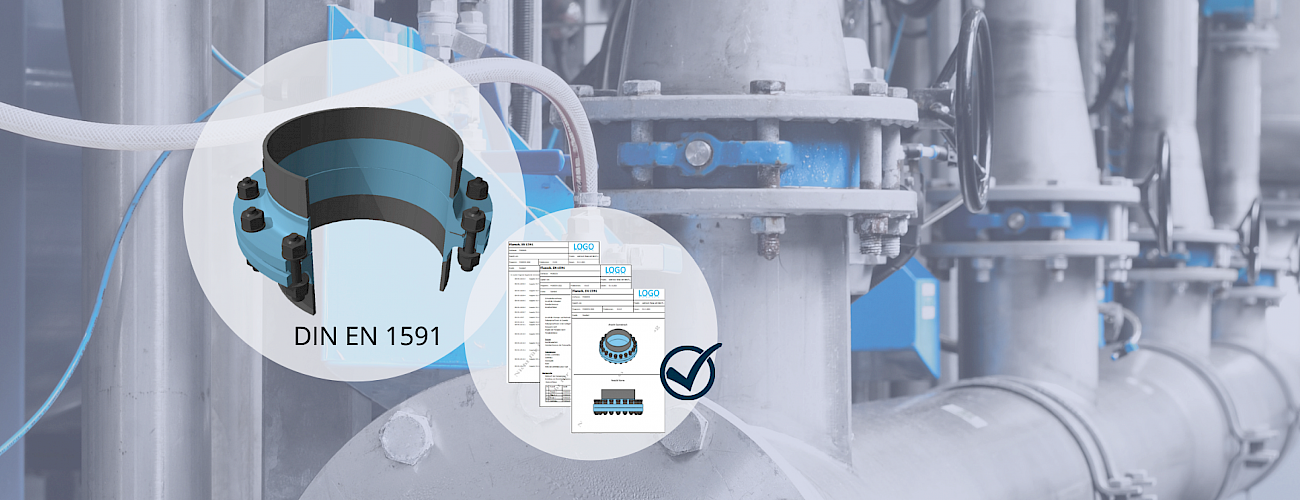 Flange connection according to EN 1591| Meet tightness and strength criteria with MDESIGN | MDESIGN