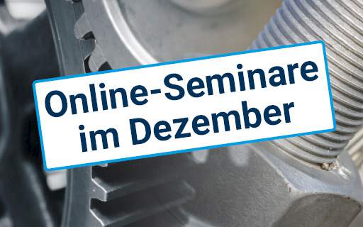 Know-how für Ihren Fortschritt: Webinare im Dezember | MDESIGN Wissensupdate